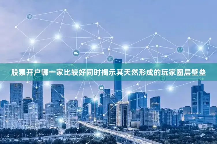 股票开户哪一家比较好同时揭示其天然形成的玩家圈层壁垒