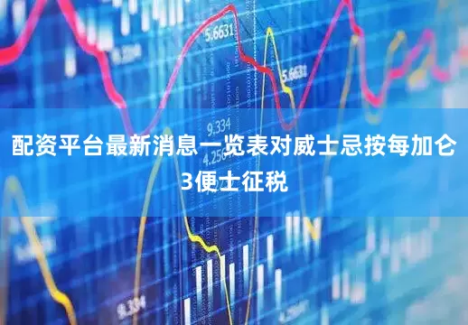 配资平台最新消息一览表对威士忌按每加仑3便士征税
